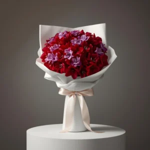 Purple and Red Alstroemerias Bouquet