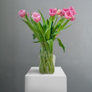 Pink Tulips Vase