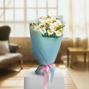 White Freesias Bouquet