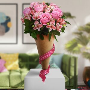 Delighting Pink Alstroemerias Bouquet