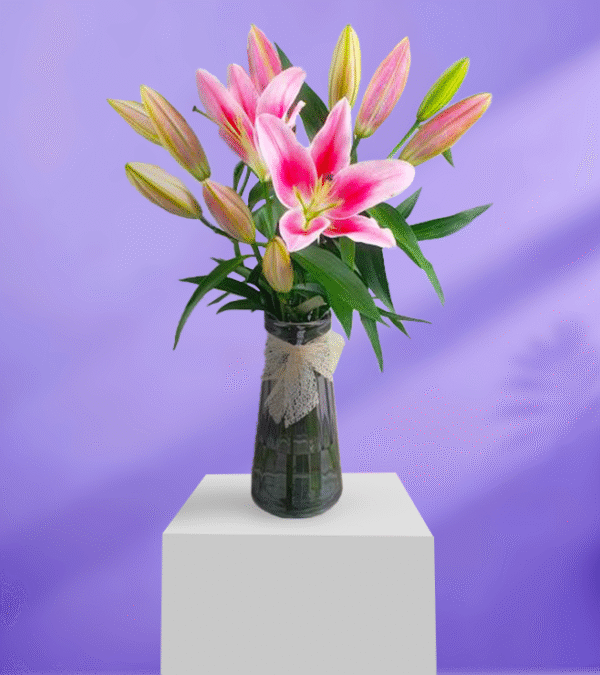 Natural Pink Lilies