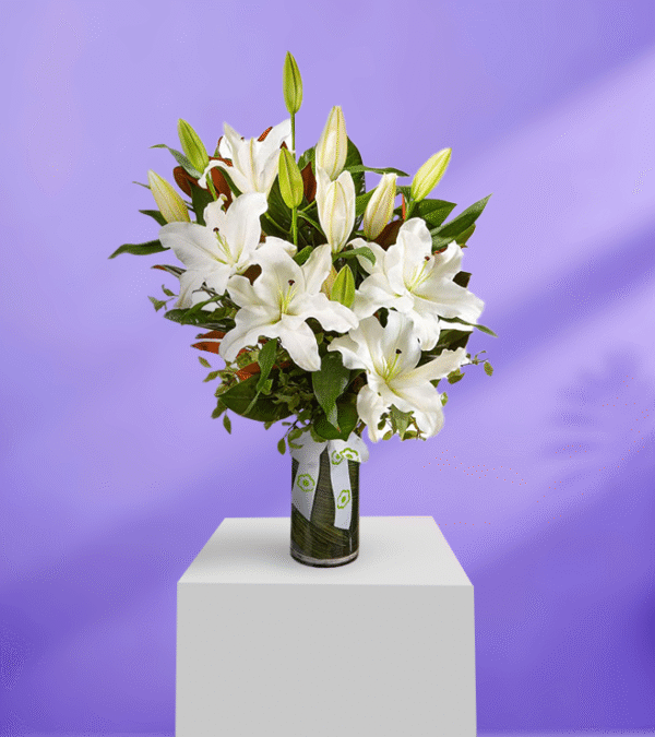 Warm White Welcome Lilies
