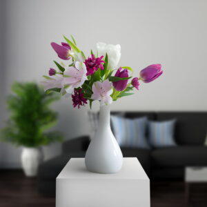 White and Pink Alstroemerias