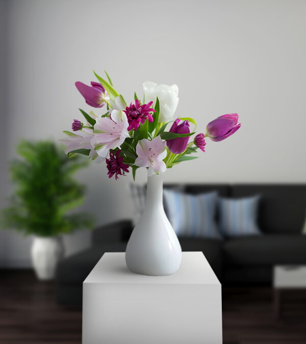 White and Pink Alstroemerias