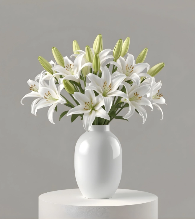 Appreciation White Lilies