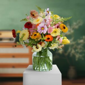 Mix Chrysanthemum With Vase