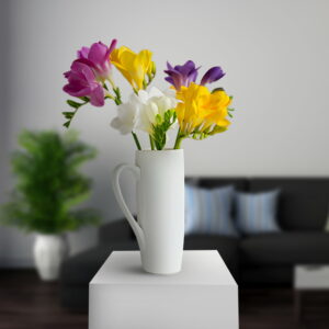Mix Freesias With a Cup of Vase