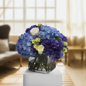 Purple and See Blue Hydrangeas