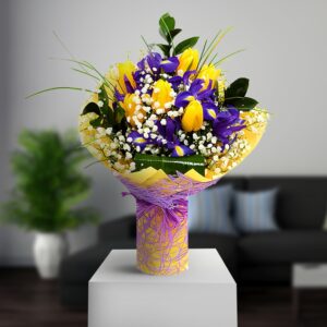 Yellow & Purple Lovely Iris