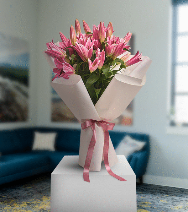 Dusty Pink Lilies