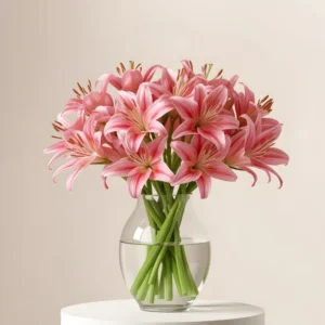 Natural Pink Lilies