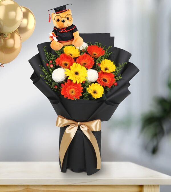 Yellow and White Sunflower Bouquet