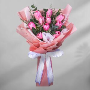 Beautiful Pink Tulip Bouquet