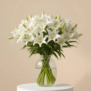 Warm White Welcome Lilies