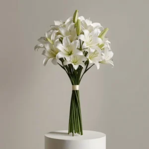 White Lilies Bunch