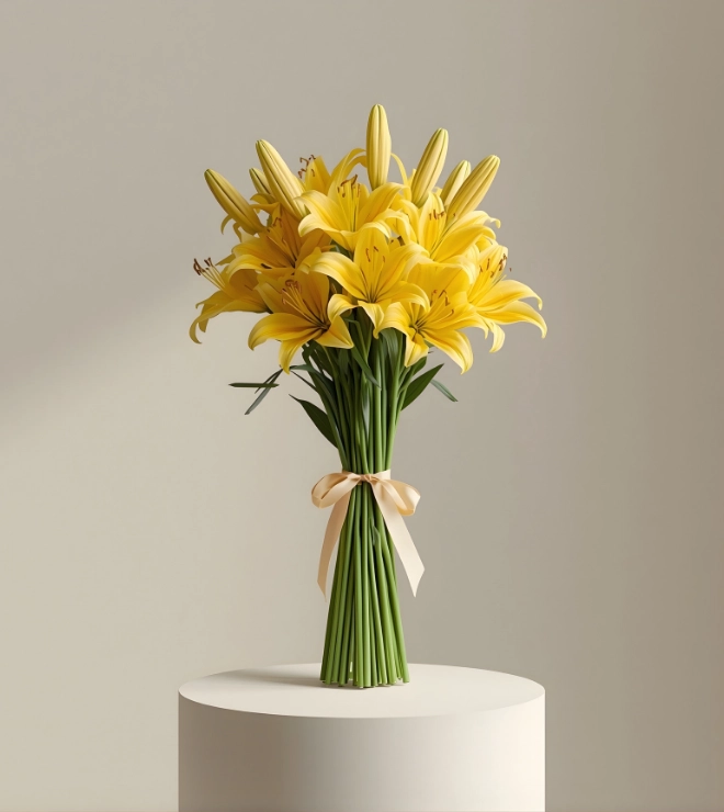 Yellow Lilies Bunch