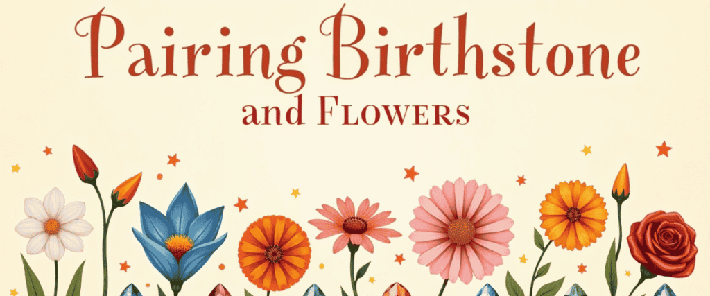 pairing birthstone with flowers