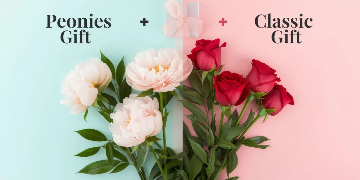 Peonies vs roses