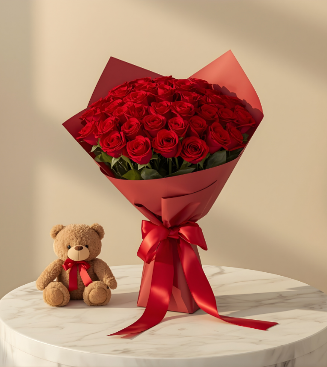 Forever Yours Birthday Roses