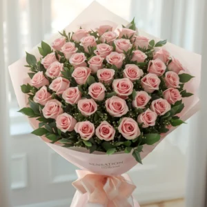 50 Pink Rose Bouquet