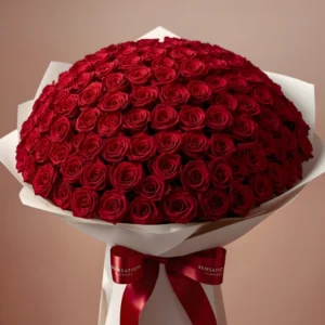 100 Red Roses Bouquet
