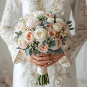 Blush Peony & Rose Bridal Bouquet