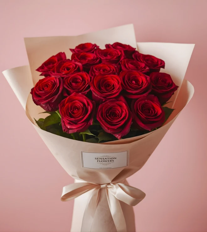 Classic Red Rose Anniversary Bouquet