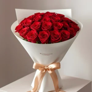 Luxury Red Roses Anniversary Bouquet