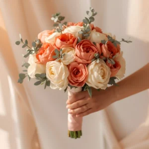 Peach & Coral Bridal Bouquet
