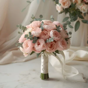 Pink Peony & Ranunculus Bridal Bouquet