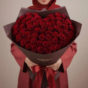 Red Rose Heart Bouquet