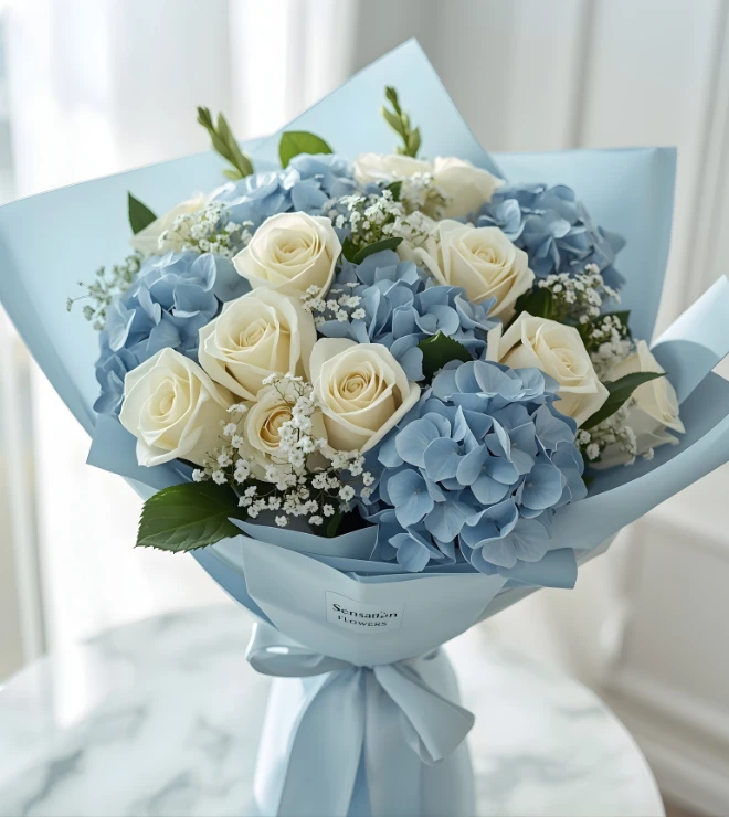 Roses & Hydrangea Bunch