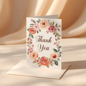 Thank You Floral Card
