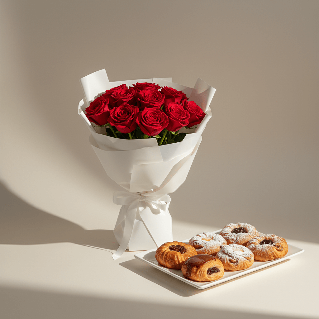 Rose & Pastry Celebration Set - Image 2